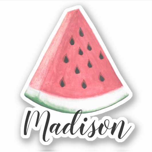 Sticker Nom personnalisé Watermelon (Devant)