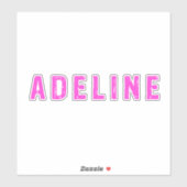 Sticker Nom personnel Adeline (Feuille)