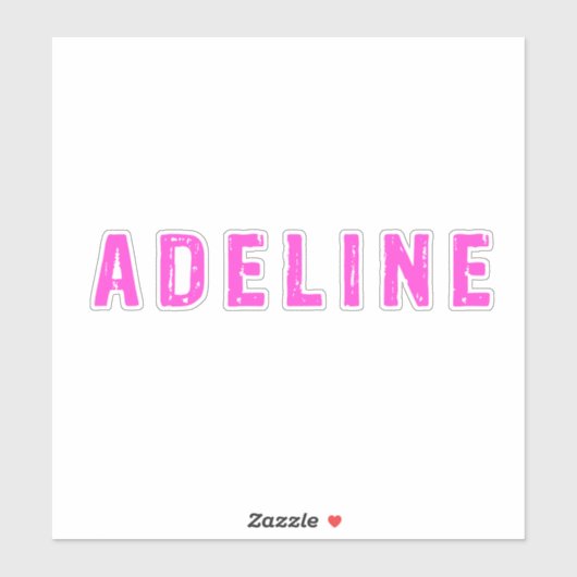 Sticker Nom personnel Adeline (Feuille)