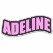 Sticker Nom personnel Adeline (Devant)