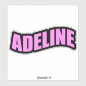 Sticker Nom personnel Adeline (Feuille)