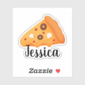 STICKER NOM PERSONNEL PIZZA (Feuille)
