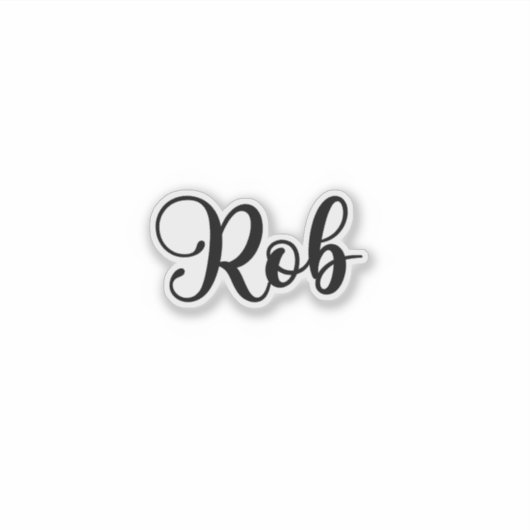 Sticker Nom Rob - Calligraphie manuscrite (Devant)