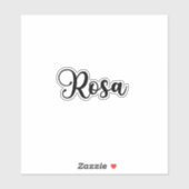 Sticker Nom Rosa - Calligraphie manuscrite (Feuille)
