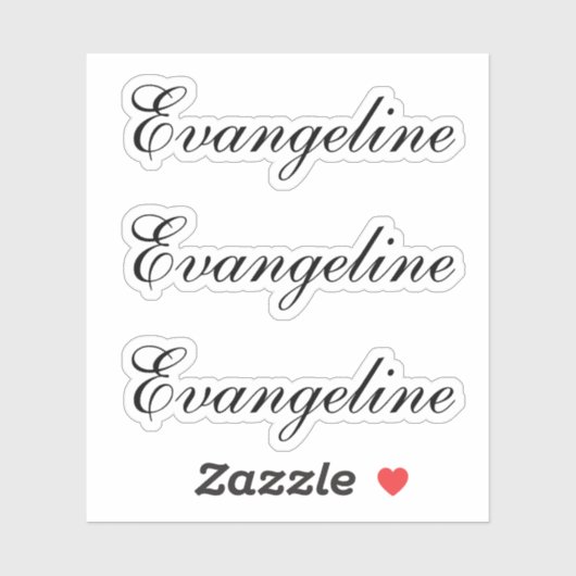 Sticker Nom Script (Feuille)