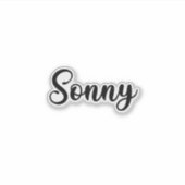 Sticker Nom Sonny - Calligraphie manuscrite (Devant)