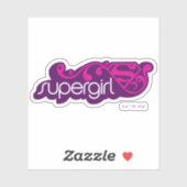 Sticker Nom Super Supergirl et Bouclier S (Feuille)