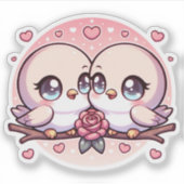 Sticker Nom : Sweet Lovebirds (Devant)