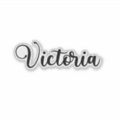 Sticker Nom Victoria - Calligraphie manuscrite (Devant)