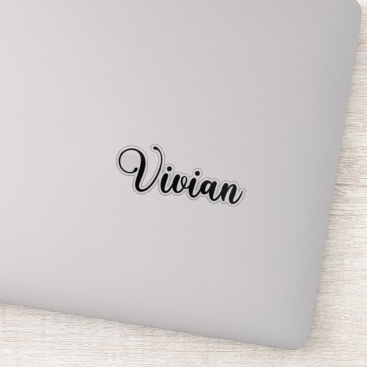 Sticker Nom Vivian - Calligraphie manuscrite (Détail)
