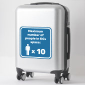 Sticker Nombre maximal de personnes (Sur valise)