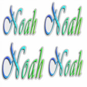 Sticker Noms colorés Noah, (Devant)