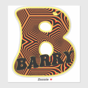 Sticker Noms de Barry Funky