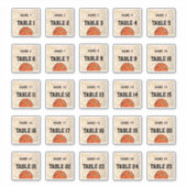 Sticker Noms des invités de basket-ball 2" (Devant)