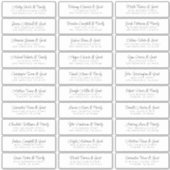 Sticker Noms d'hôtes mariages Adresse Chic Moderne Simple (Devant)