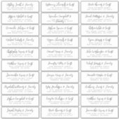 Sticker Noms d'hôtes mariages Moderne Simple Noir et Blanc (Devant)