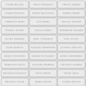 Sticker Noms d'invités simples et élégants (Devant)