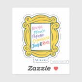 Sticker Noms FRIENDS™ dans Peephole (Feuille)