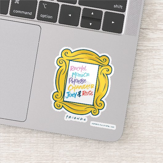 Sticker Noms FRIENDS™ dans Peephole (Détail)