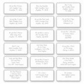 Sticker Noms individuels informels Adresses d'expédition (Devant)