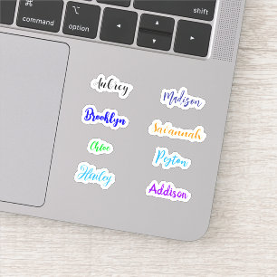 Sticker Noms manuscrits personnalisés étanches