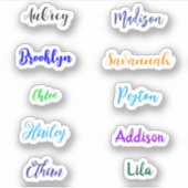 Sticker Noms manuscrits personnalisés étanches 1 (Devant)