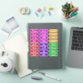Sticker Noms manuscrits pour filles | 24 Imperméables (Couverture iPad)