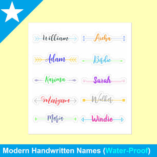 Sticker Noms manuscrits uniques, meilleur imperméable