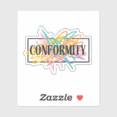 Sticker Non-conformisme (Feuille)