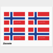Sticker Noorse vlag (Vel)