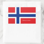Sticker Noorse vlag (Tas)