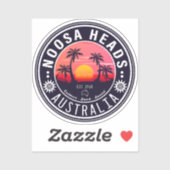 Sticker Noosa Chefs Australie Vintage Retro Souvenirs 80s (Feuille)