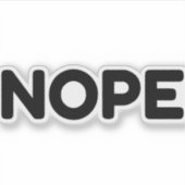 STICKER NOPE (Devant)