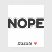 STICKER NOPE (Feuille)