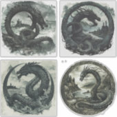 Sticker Nordic Samhain - Design Dragon (Devant)
