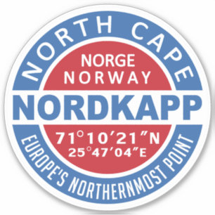 Sticker NORDKAPP Norvège