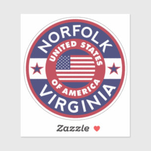 Sticker NORFOLK, Virginie