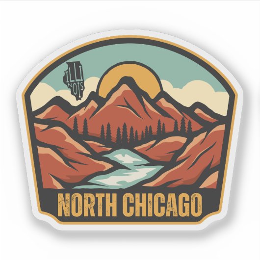 Sticker North Chicago, Illinois  (Devant)