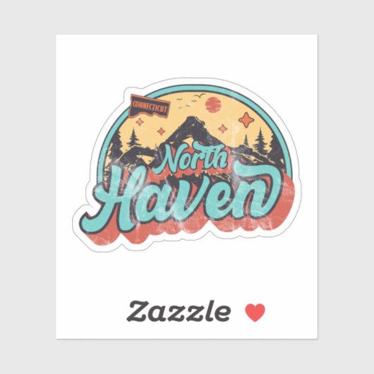 Sticker North Haven, Connecticut (Feuille)