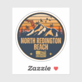 Sticker North Redington Beach, Floride (Feuille)