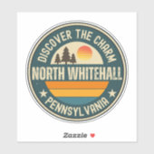 Sticker North Whitehall, Pennsylvanie (Feuille)