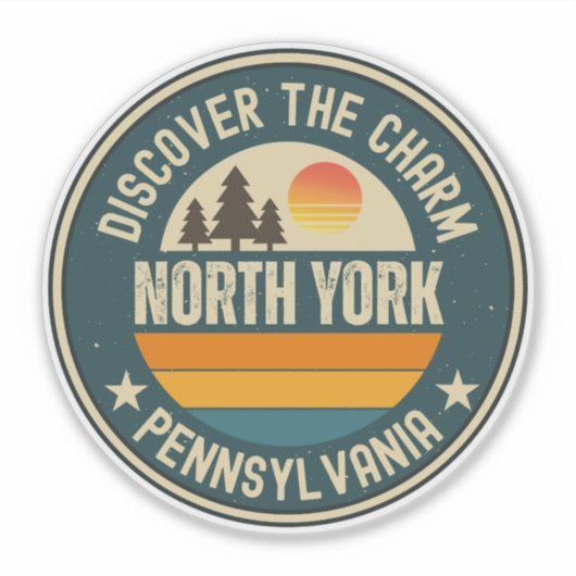 Sticker North York, Pennsylvanie (Devant)