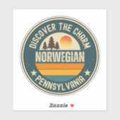 Sticker Norvégien, Pennsylvanie (Feuille)