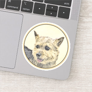 Sticker Norwich Terrier Peinture - Cute Original Chien Art