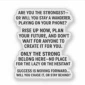 Sticker Not For The Weak — Only The Strong Take It 💀 (Devant)