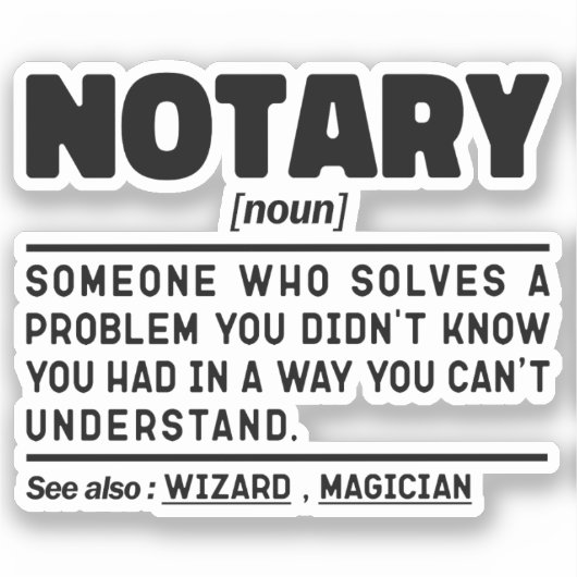 Sticker Nota Définition Document Témoin Employé (Recto)