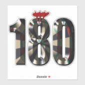 Sticker Note de fléchettes 180, (Feuille)