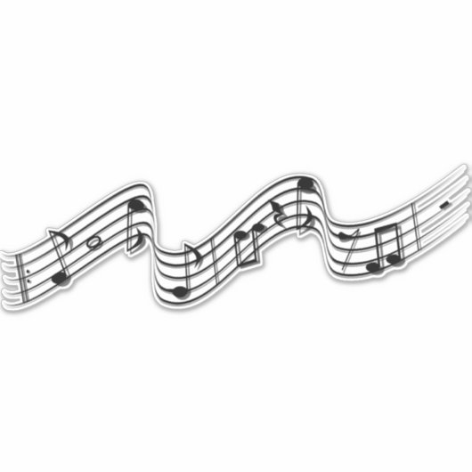 Sticker note-musique-feuille-musique-notes (Devant)