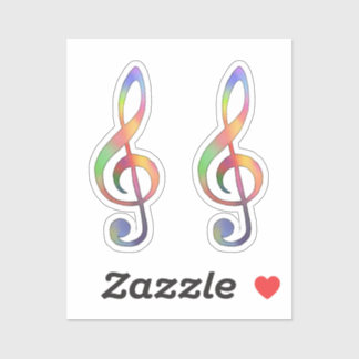 Sticker Notenschlüssel 