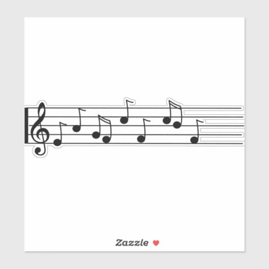 Sticker notes-musique-personnel-violon-clé-chanson (Feuille)